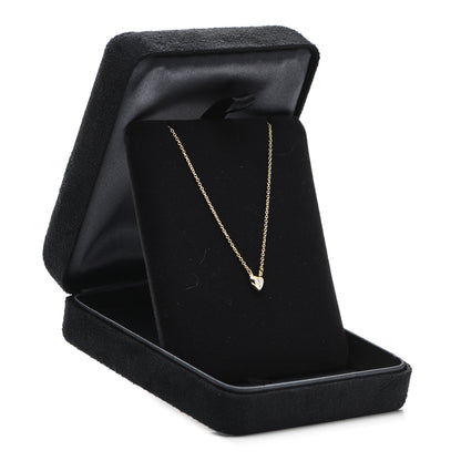 Tiffany 18K Yellow Gold Diamond .17ct Elsa Peretti Diamonds by the Yard Heart Pendant Necklace 8 of 8