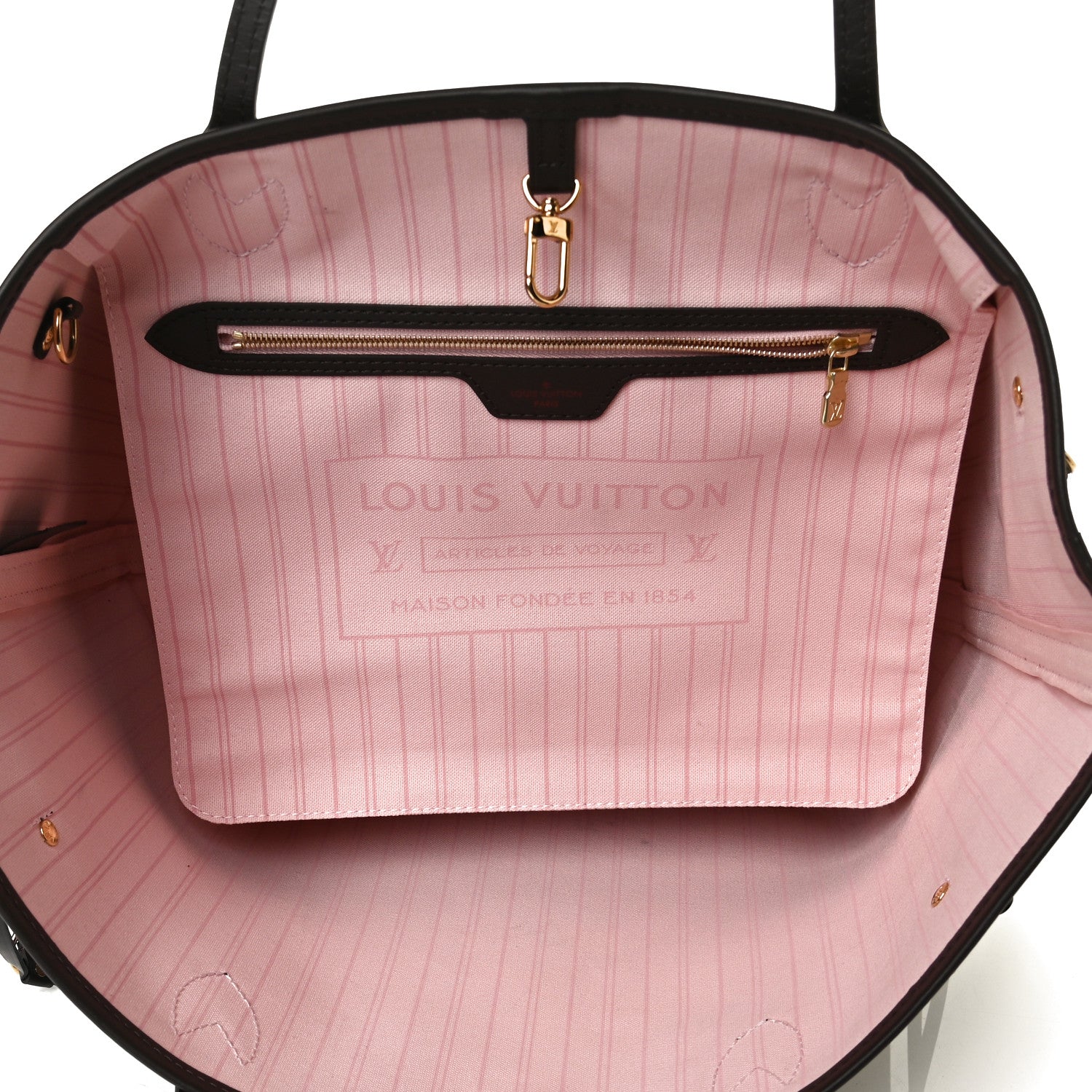 Louis Vuitton Damier Ebene Neo Neverfull MM Rose Ballerine 6 of 23
