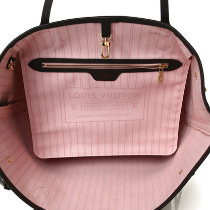 Louis Vuitton Damier Ebene Neo Neverfull MM Rose Ballerine 6 of 23