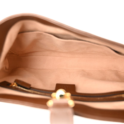 Gucci GG Supreme Monogram Azalea Calfskin Web Small Jackie 1961 Hobo Beige Ebony Brown Sugar 5 of 12