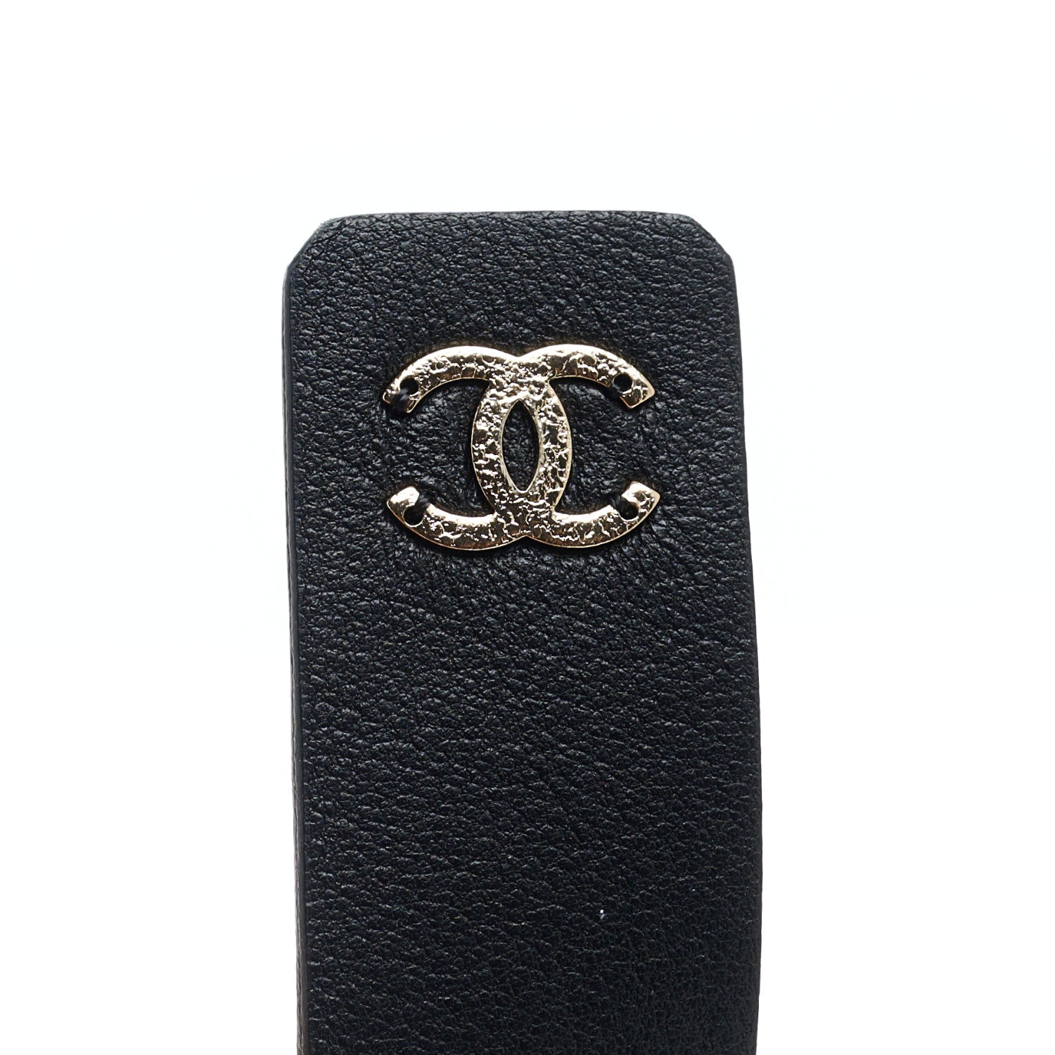 Chanel Lambskin Pearl CC Chain Belt L Black 3 of 4