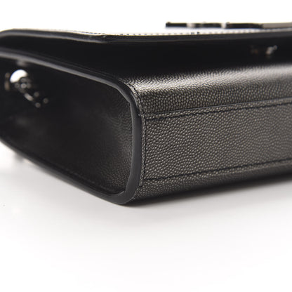 Saint Laurent Grain De Poudre Small Monogram Kate Satchel Earth 9 of 11