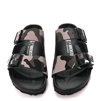 Valentino Garavani X BIRKENSTOCK Calfskin VLTN Arizona Slide Sandals 39 Army Green Poudre 2 of 9