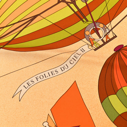 Hermes Silk Les Folies Du Ciel Scarf 90 3 of 5