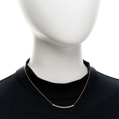 David Yurman 18K Yellow Gold Diamond Paveflex Petite Pave Station Necklace 2 of 4