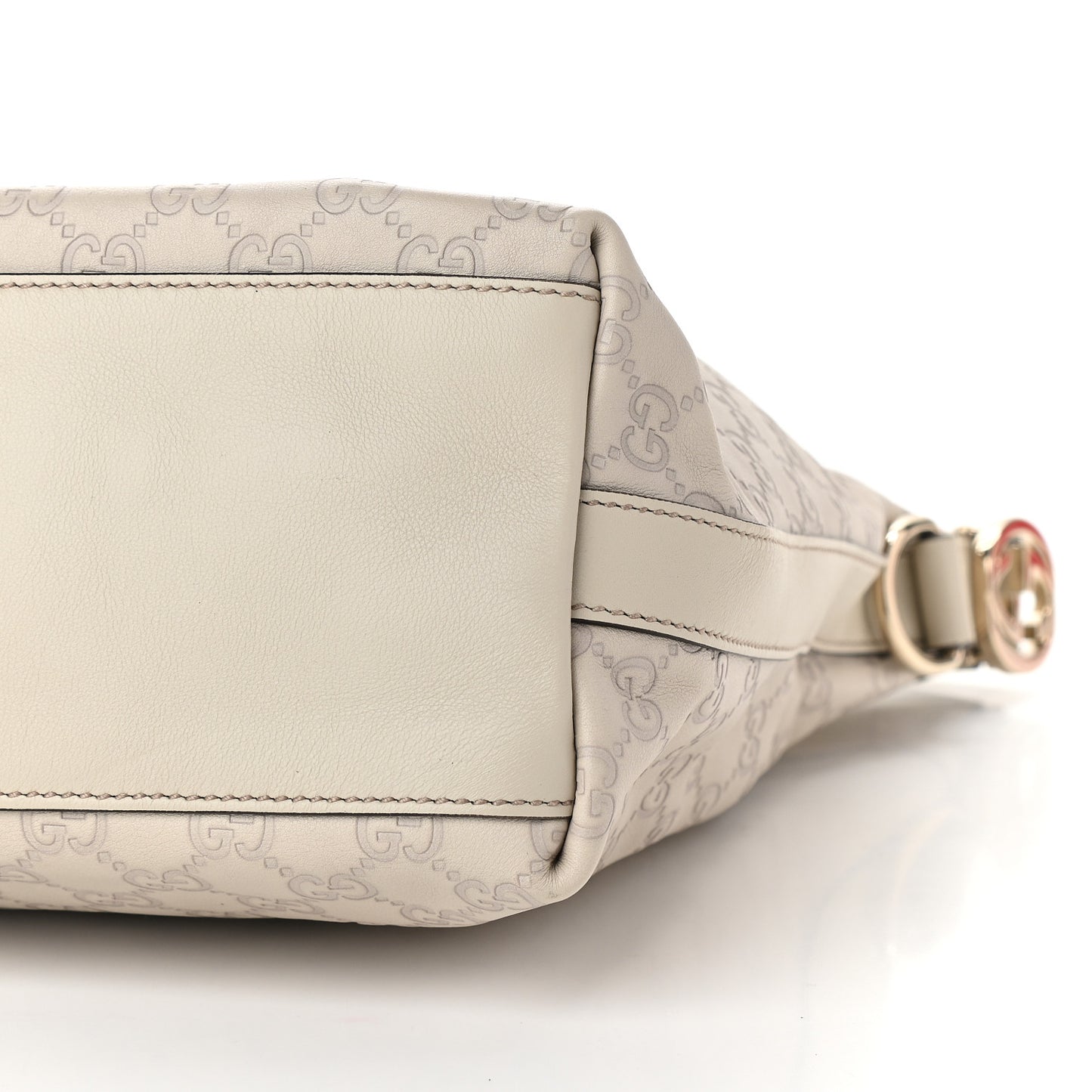 Guccissima Medium GG Twins Hobo Off White