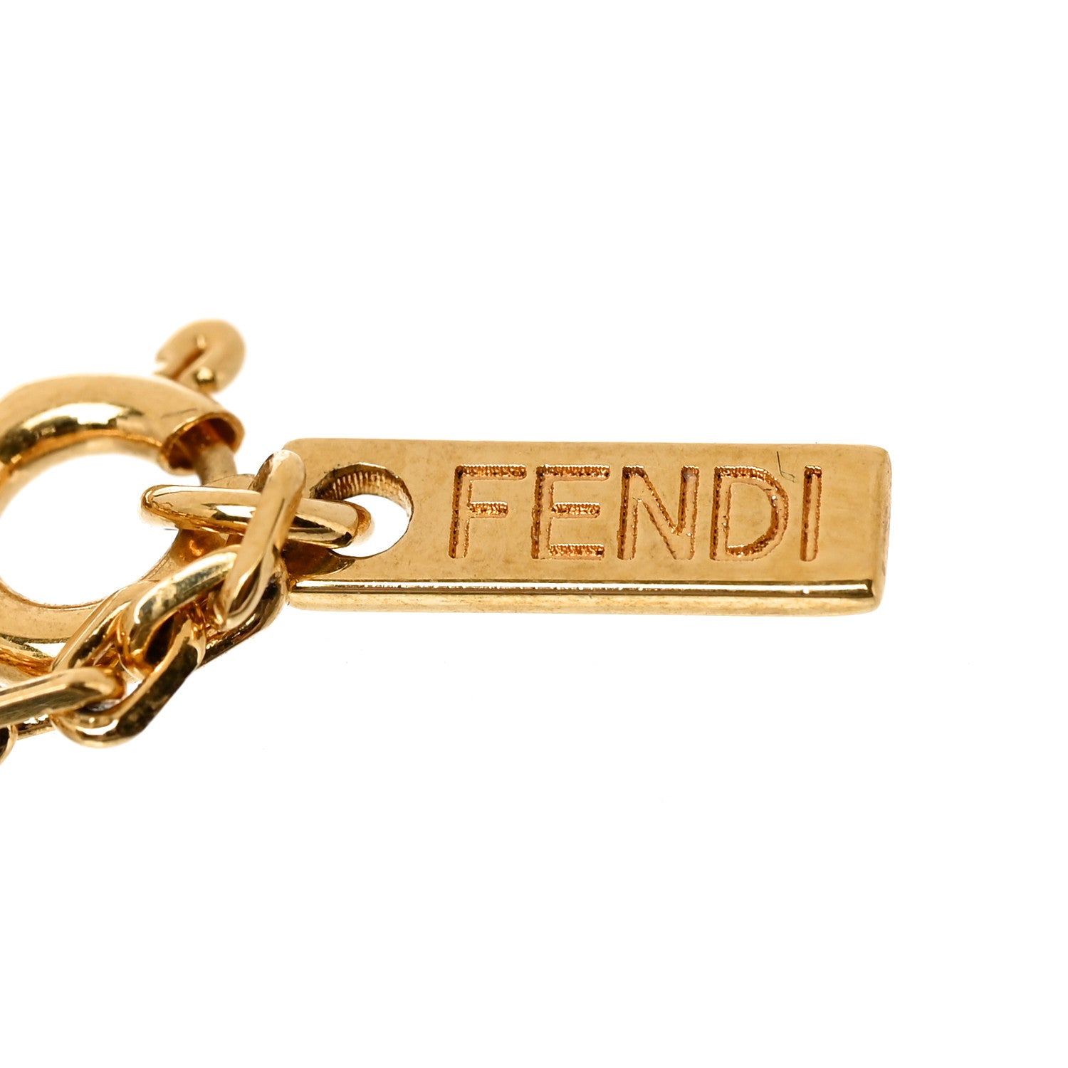Fendi Metal Logo Bracelet Gold 6 of 6