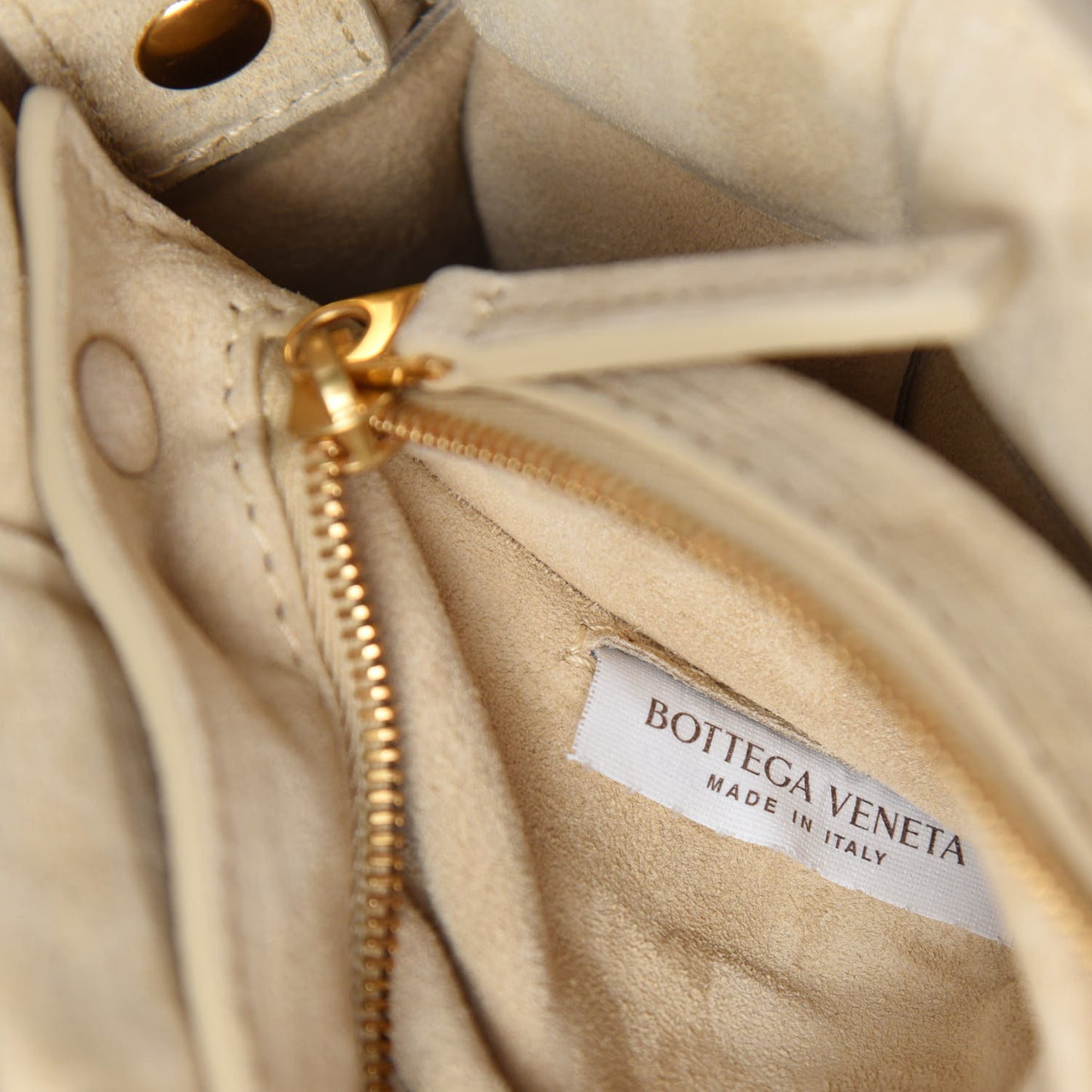 Suede Calfskin Maxi Intrecciato Padded Cassette Crossbody Bag Sand