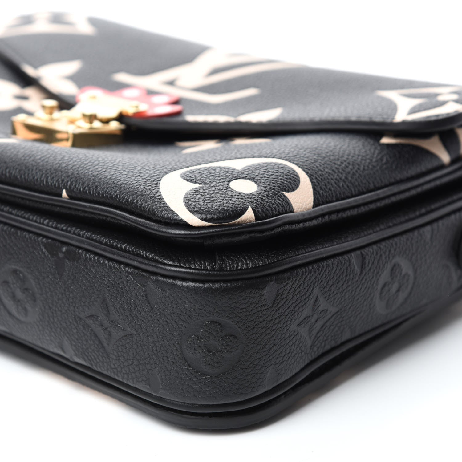 Louis Vuitton Empreinte Monogram Giant Crafty Pochette Metis Black Creme 7 of 10