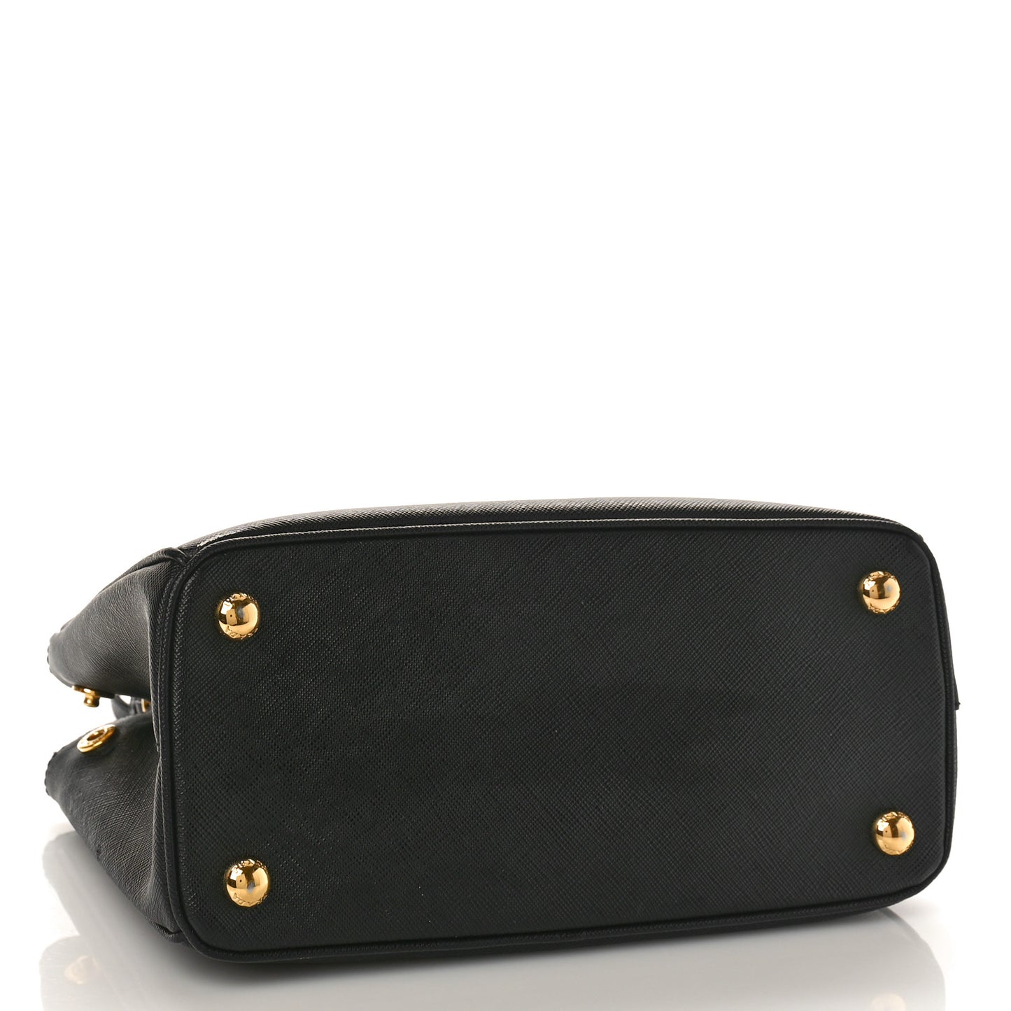 Saffiano Small Galleria Double Zip Tote Black