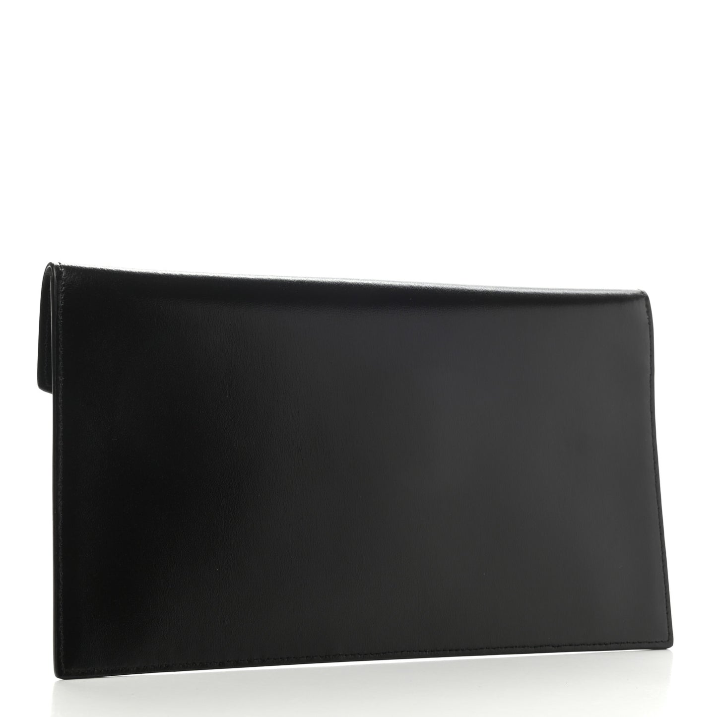 Smooth Shiny Calfskin Monogram Uptown Pouch Black