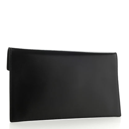 Saint Laurent Smooth Shiny Calfskin Monogram Uptown Pouch Black 3 of 7