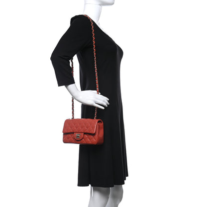 Chanel Lambskin Quilted Mini Rectangular Flap Brown 2 of 9