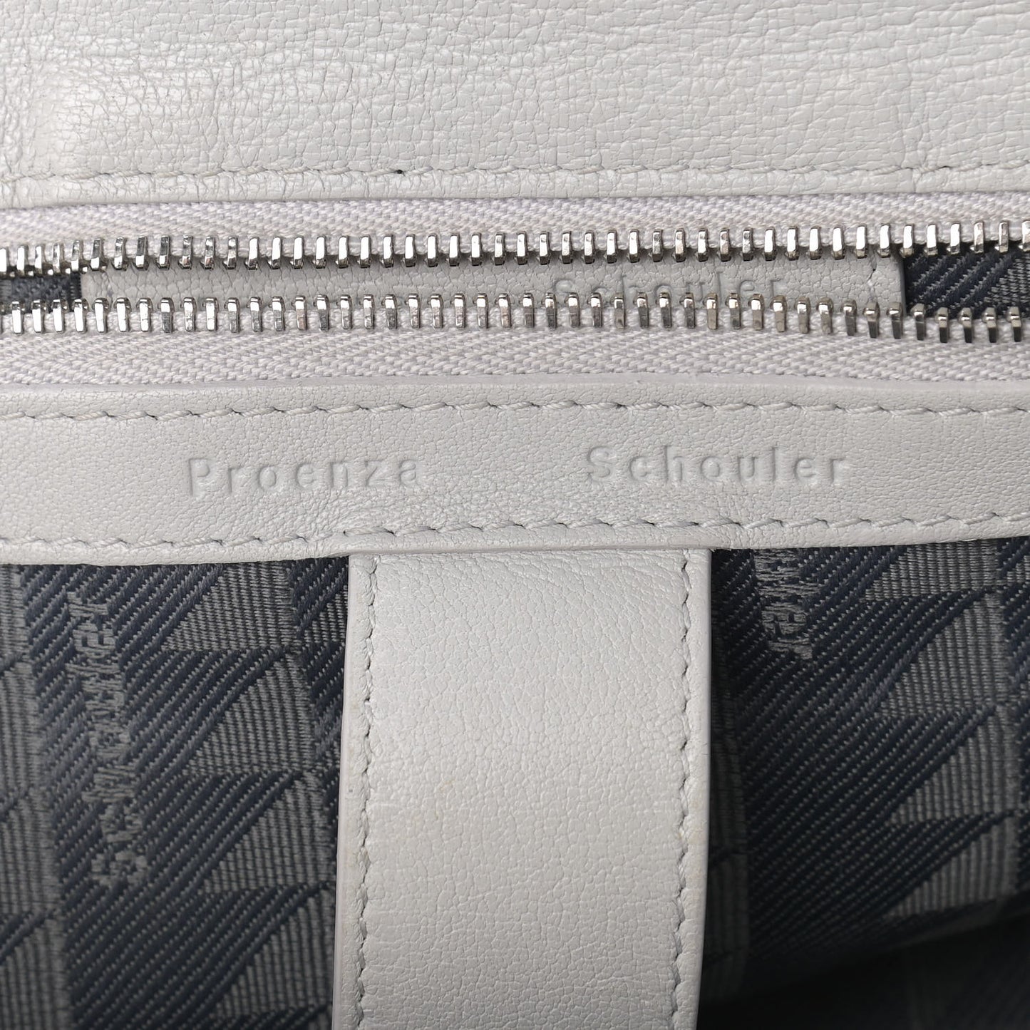 Lambskin Medium PS1 Satchel Pale Steel