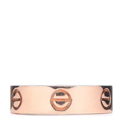 Cartier 18K Pink Gold 5.5mm LOVE Ring 55 7.25 3 of 5
