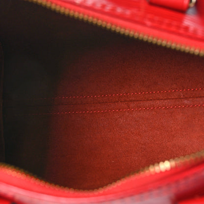 Louis Vuitton Epi Speedy 25 Castillan Red 5 of 13
