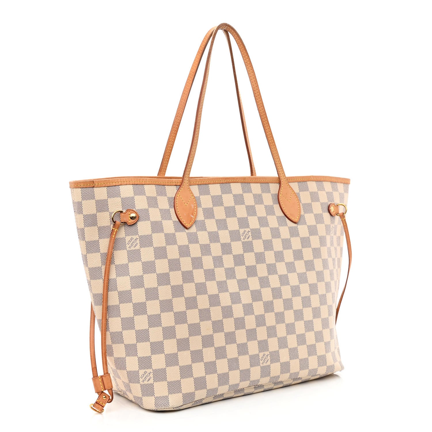 Louis Vuitton Damier Azur Neo Neverfull MM Rose Ballerine 3 of 11
