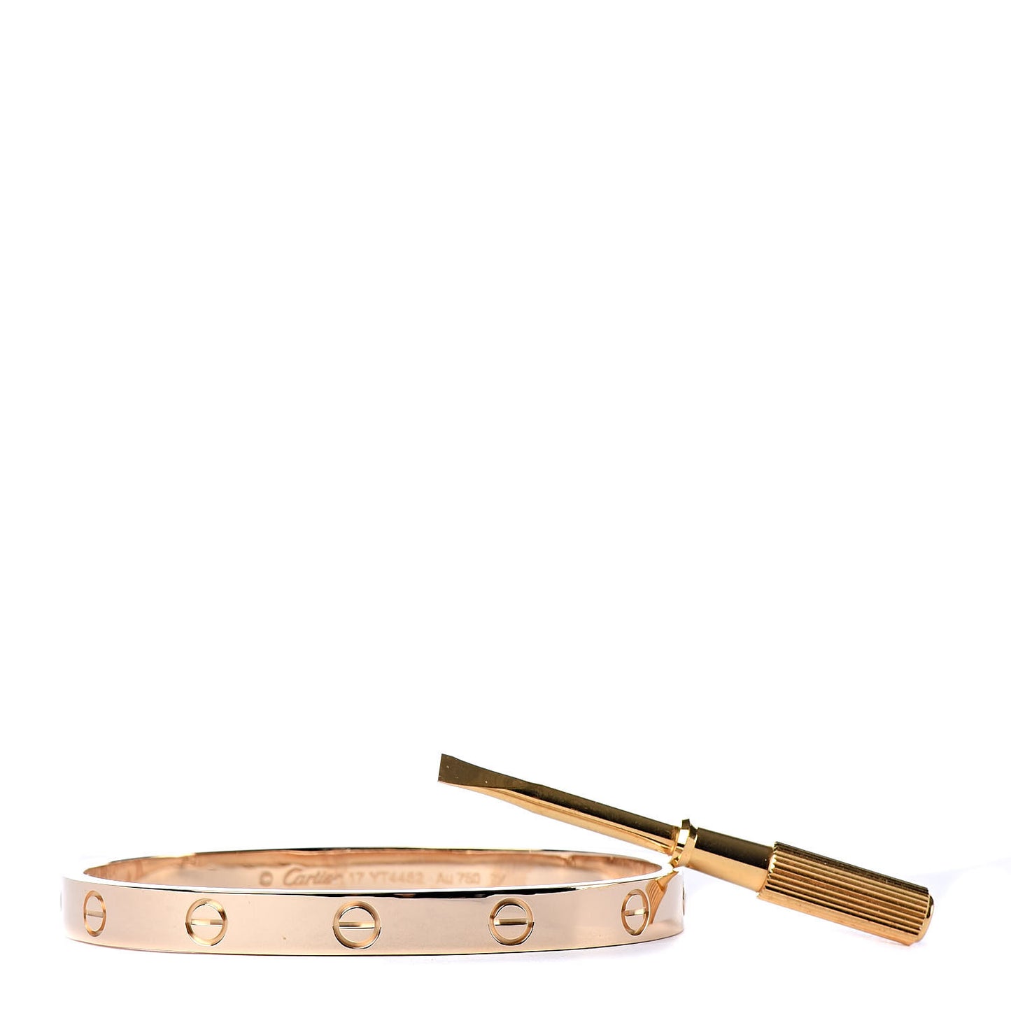 18K Yellow Gold LOVE Bracelet 17