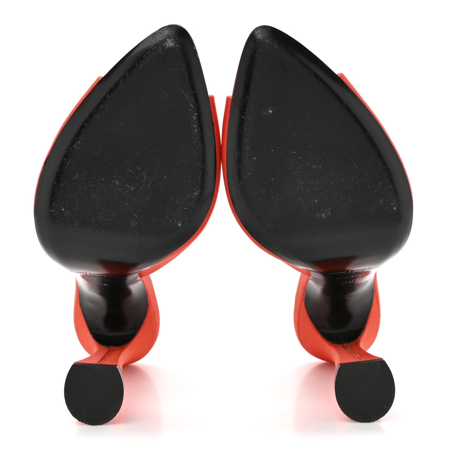 Crepe De Chine Suite Mule Sandals 38 Arancio