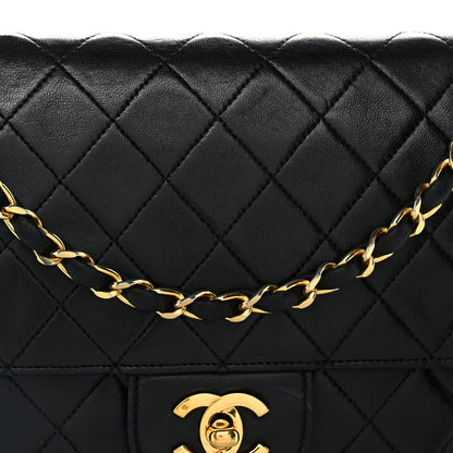 Chanel Lambskin Quilted Medium Double Flap Black 8 of 13