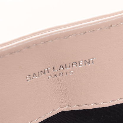 Saint Laurent Calfskin Y Quilted Monogram Small Loulou Chain Satchel Rose Antic 7 of 9