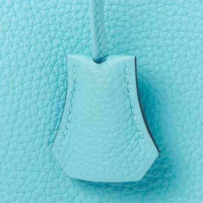 Hermes Togo Birkin 30 Bleu Atoll 27 of 29