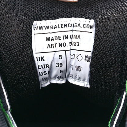 Balenciaga Mesh Nylon Metallic Fabric Womens Track Sneakers 39 Blue Green 8 of 9