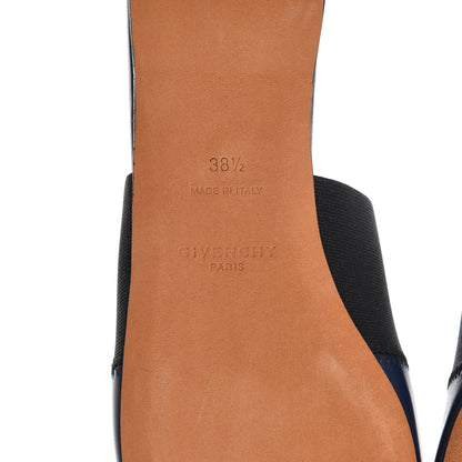 Givenchy Calfskin Bedford Logo Mule Slides 38.5 Navy Black 6 of 8