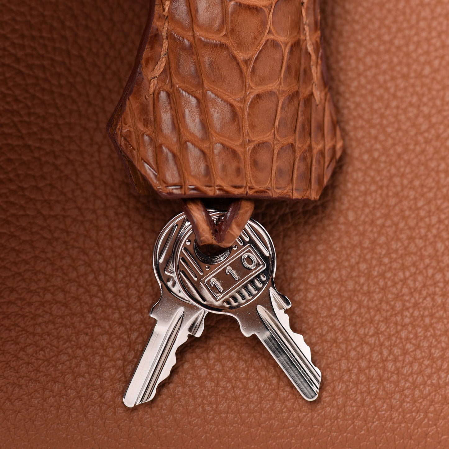 Togo Matte Alligator Birkin Touch 25 Gold