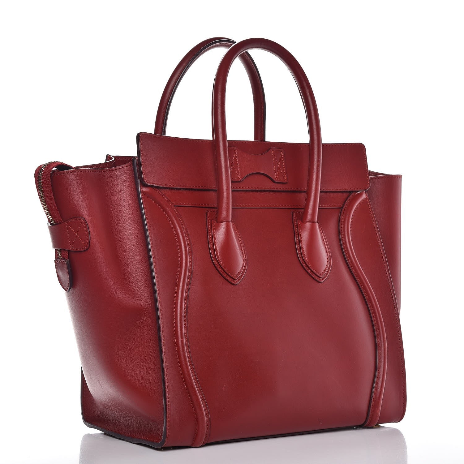 Celine Smooth Calfskin Mini Luggage Red 3 of 15