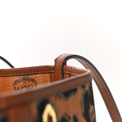 MCM Visetos Reversible Shopping Tote Cognac 17 of 19