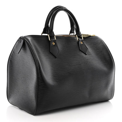 Louis Vuitton Epi Speedy 30 Black 3 of 16