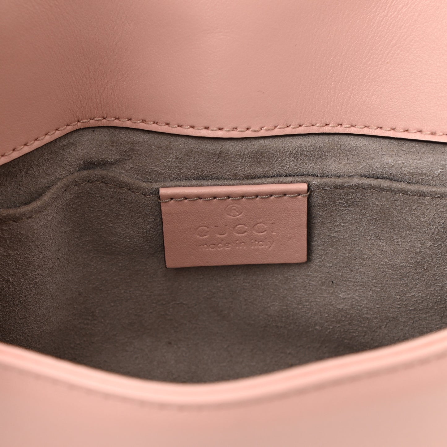 Calfskin Matelasse Mini GG Marmont Shoulder Bag Perfect Pink