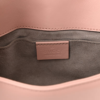 Gucci Calfskin Matelasse Mini GG Marmont Shoulder Bag Perfect Pink 6 of 9