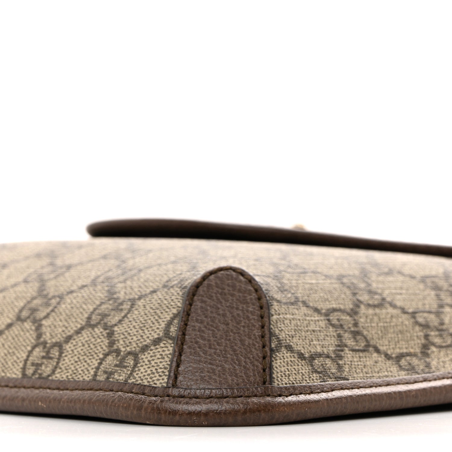 Gucci GG Supreme Monogram Web Medium Neo Vintage Flap Messenger Bag Beige New Acero 10 of 11