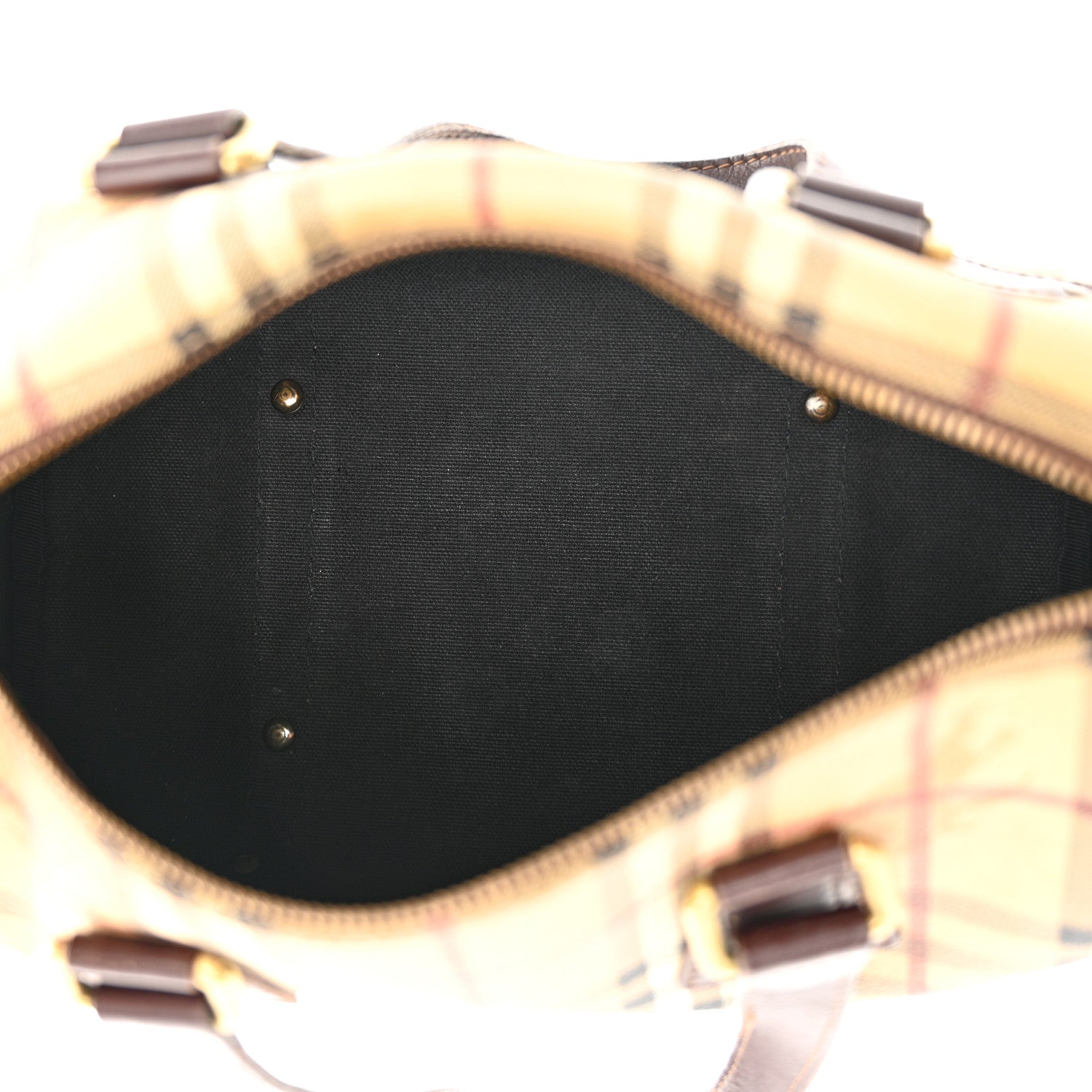 Burberry Haymarket Check Studded Bowler Brown 5 of 16
