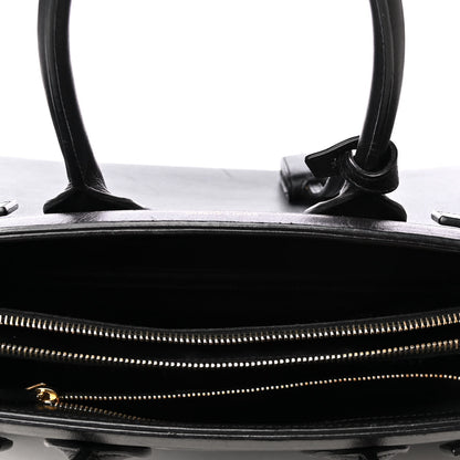 Saint Laurent Calfskin Small Bi-Color Sac De Jour Marine Black 4 of 4