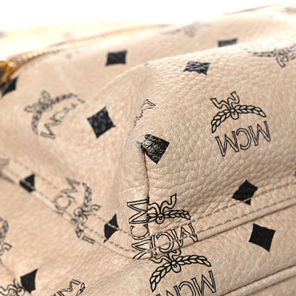 MCM Visetos Medium Side Studs Stark Backpack Beige 11 of 21