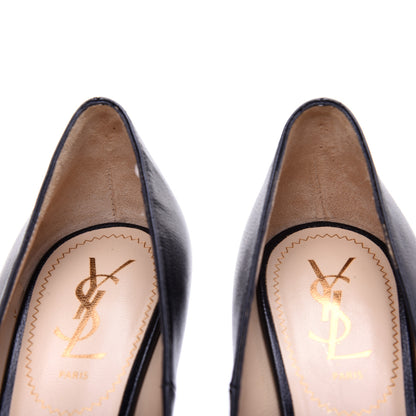 Saint Laurent Vernigolf Tribtoo 105 Platform Pumps 38.5 Black 12 of 15