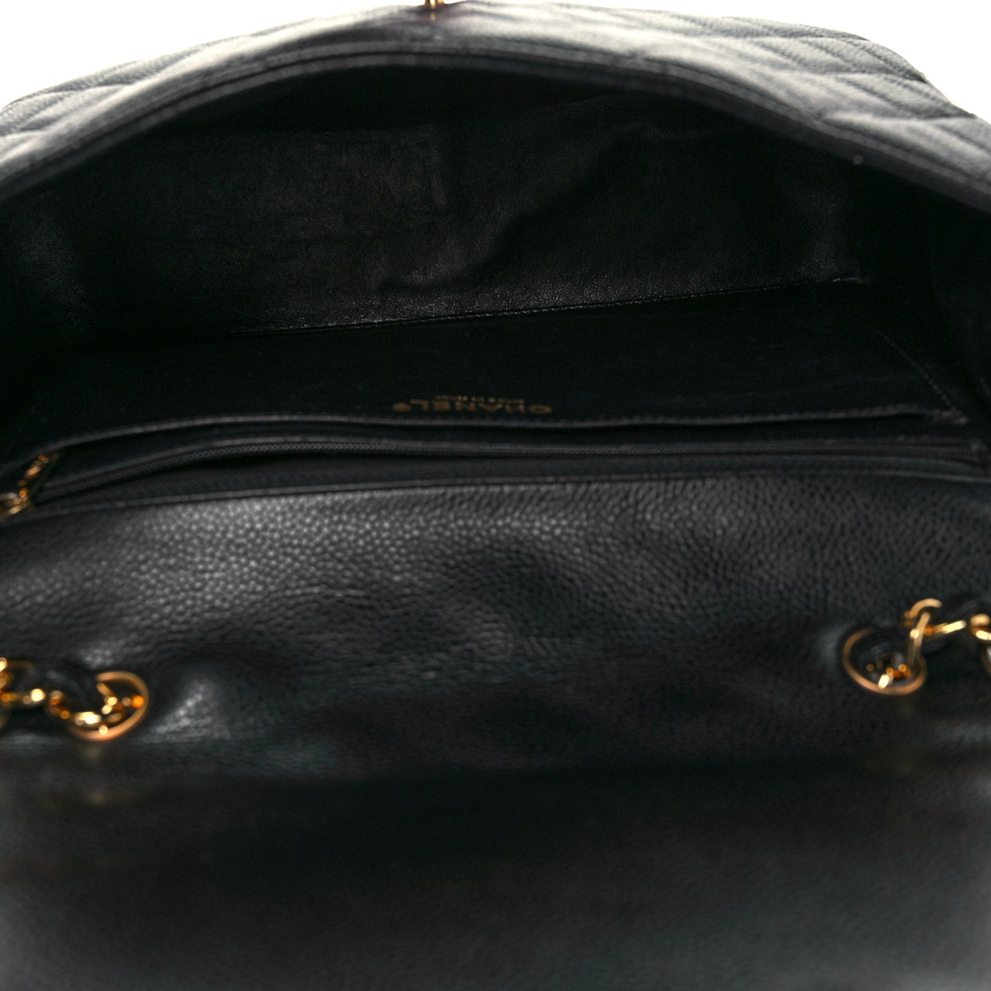 Caviar Quilted Jumbo Single Flap Black