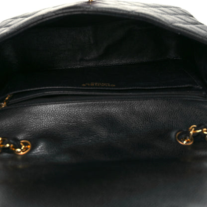 Chanel Caviar Quilted Jumbo Single Flap Black 5 of 10