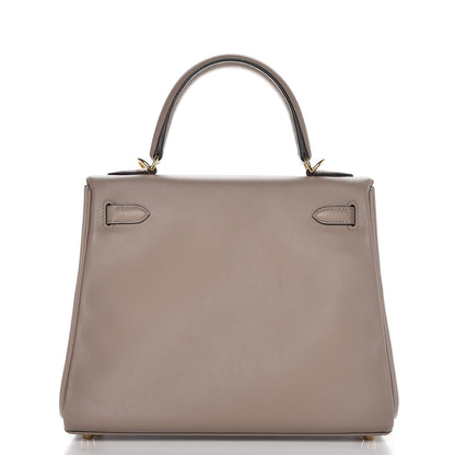 Hermes Swift Kelly Retourne 25 Gris Asphalte 4 of 34