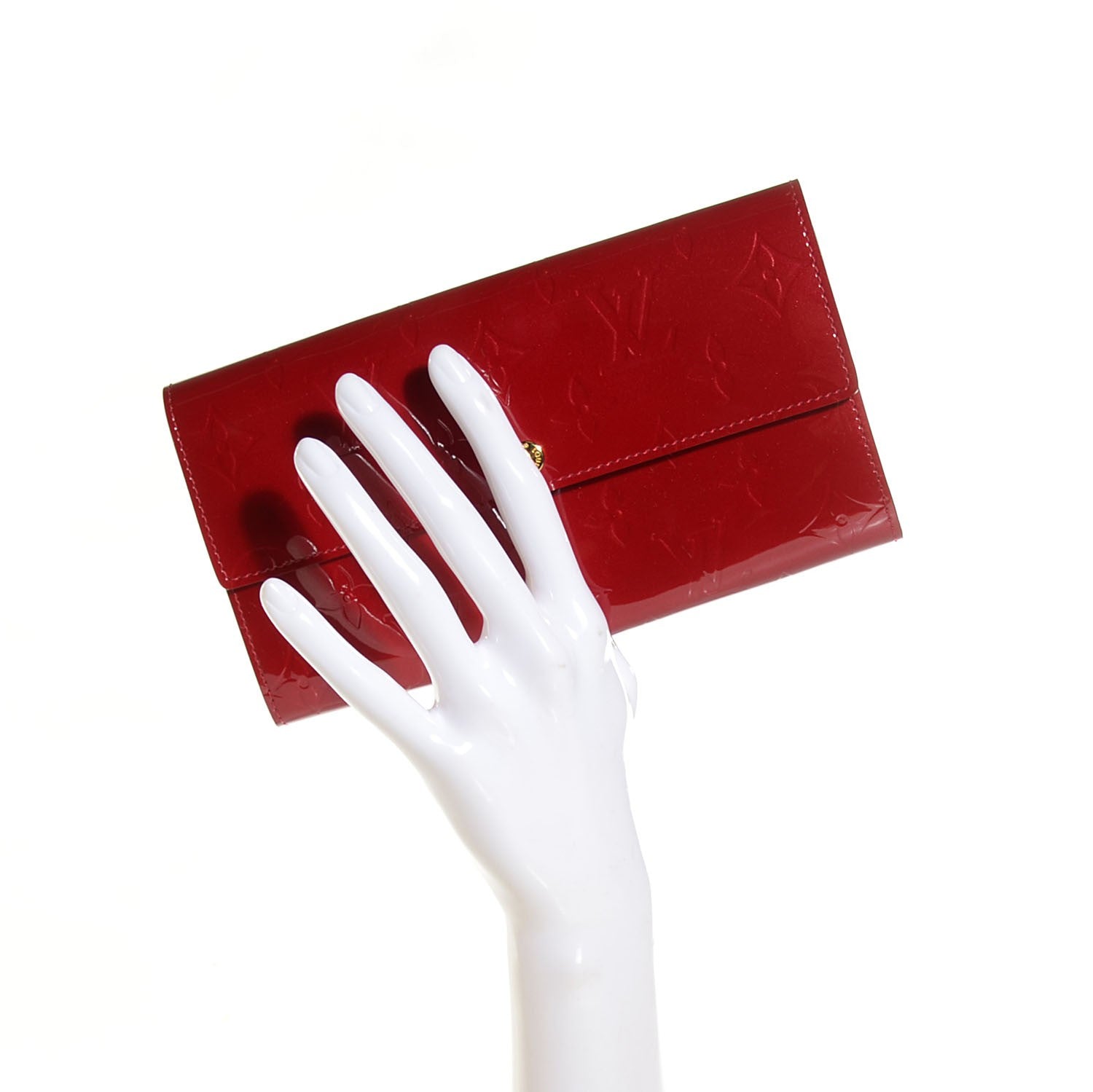 Louis Vuitton Vernis Sarah Wallet Pomme D'Amour 2 of 7