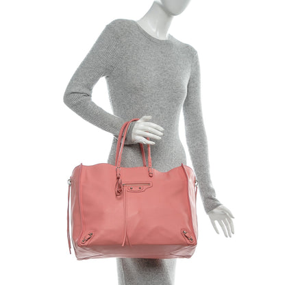 Balenciaga Veau Papier A4 Zip Around Tote Rose Flamingo 2 of 6