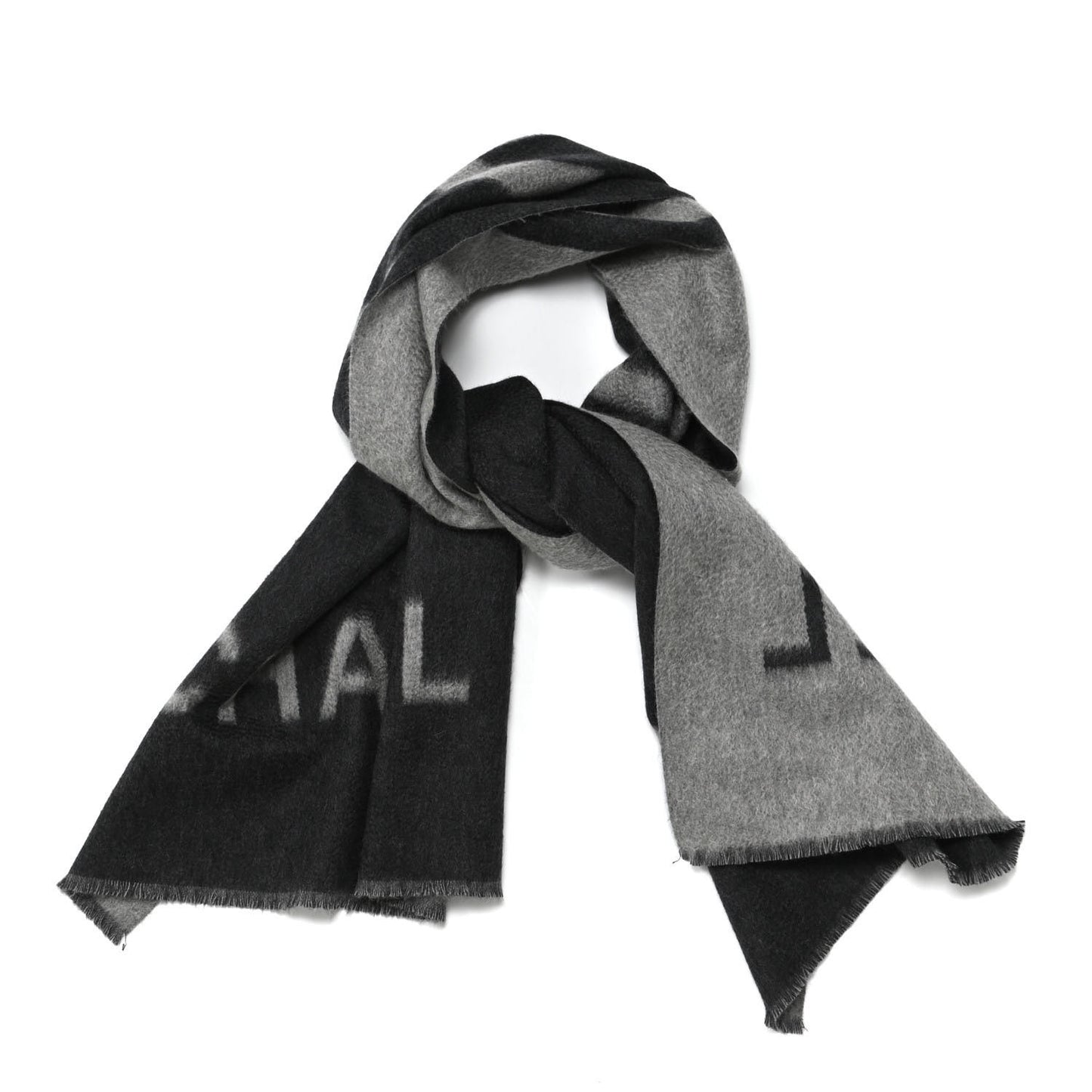 Cashmere CC Fringe Stole Grey Dark Grey