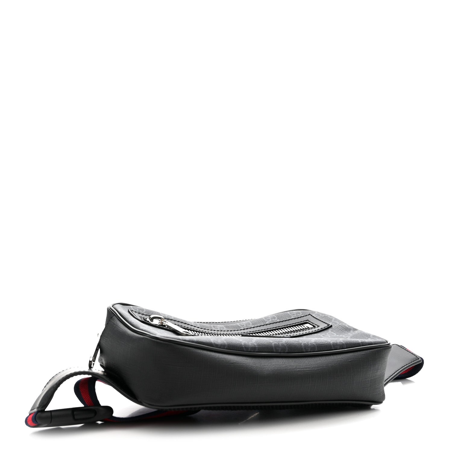Gucci Soft GG Supreme Monogram Web Belt Bag Black Grey 4 of 10