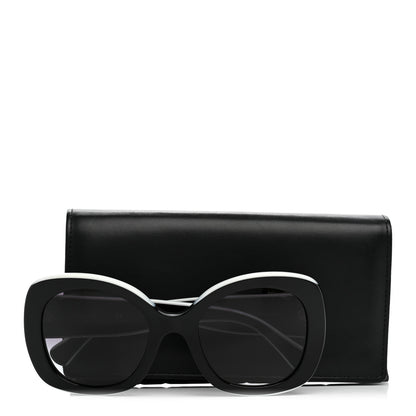 Chanel Acetate Sunglasses 71414 Black White 8 of 8