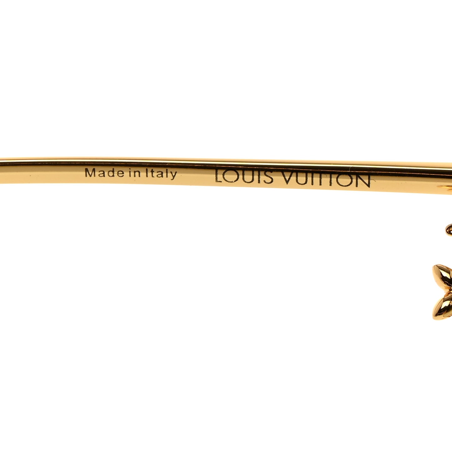 Metal LV Charm Cat Eye Sunglasses Z1720U Gold