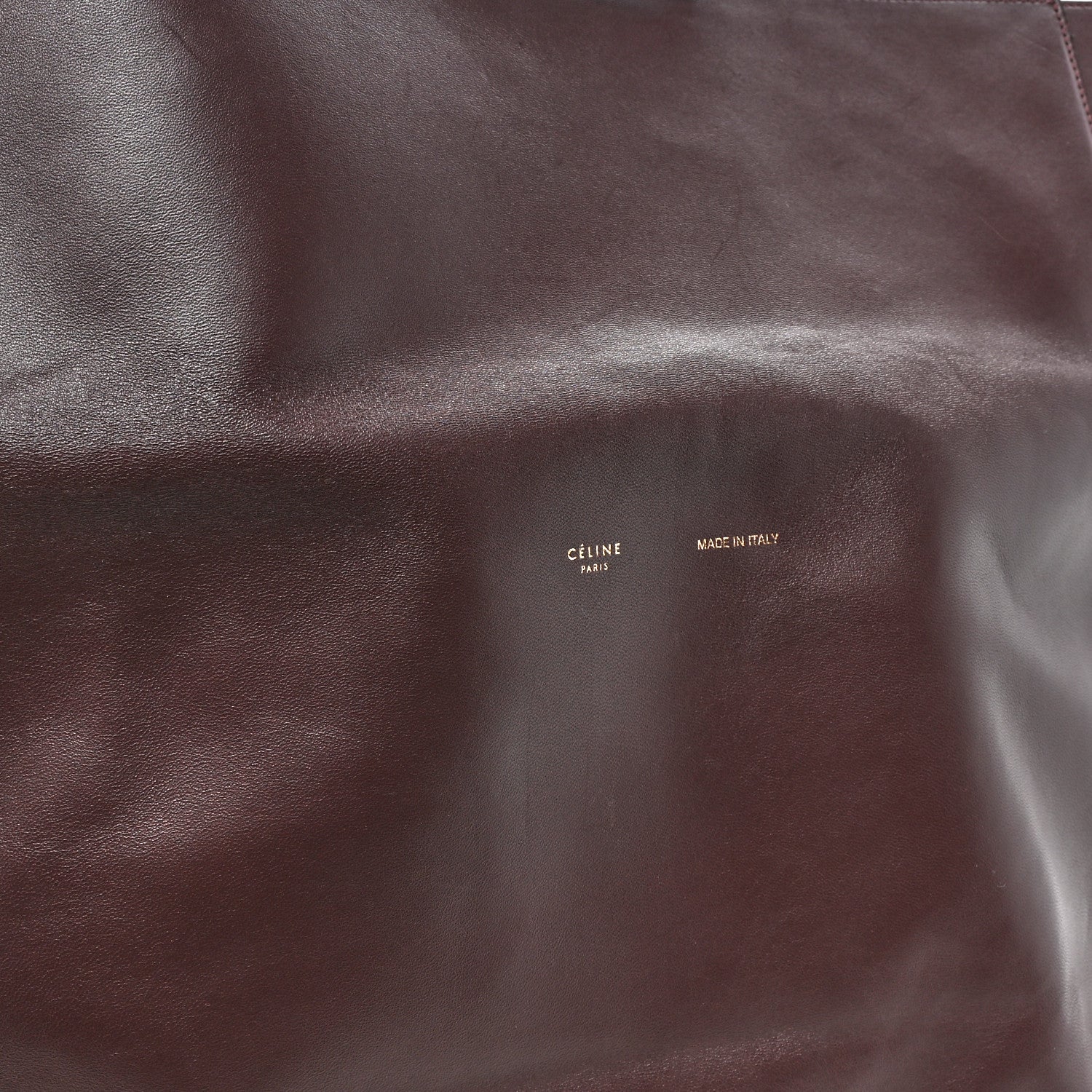 Celine Calfskin Folded Clutch Burgundy 8 of 13