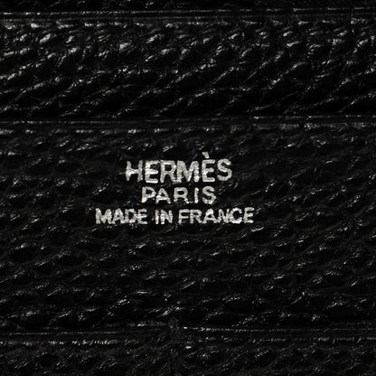 Hermes Togo Dogon Duo Wallet Black 7 of 7